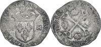 France Douzain aux deux H Monnaie, Henri IV, Troyes, 1st Type -