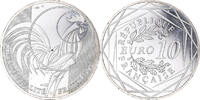 France 10 Euro Coq, Paris, Argent -