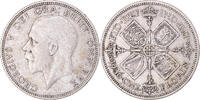 Grande-Bretagne Florin, Two Shillings Monnaie, George V, Argent -