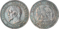 France 10 Centimes Monnaie, Napoleon III, Lille, Bronze -