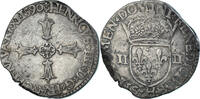 France 1/4 Ecu Monnaie, Henri IV, La Rochelle, 3rd type, Argent -