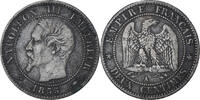 France 2 Centimes Monnaie, Napoleon III, Paris, Bronze -