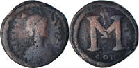 Follis Monnaie, Anastase Ier, Constantinople, Bronze -