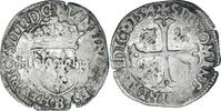 France Douzain aux deux H Monnaie, Henri IV, Rouen, 2nd type -