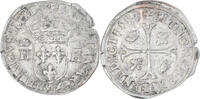 France Douzain aux deux H Monnaie, Henri IV, Clermont-Ferrand, 5th type -