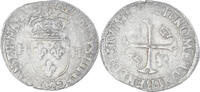 France Douzain aux deux H Monnaie, Henri IV, Clermont-Ferrand, 5th type -