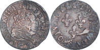 France Double Tournois Monnaie, Louis XIII, Saint-Palais, Cuivre -