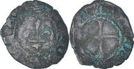 France Denier Bourdelois Monnaie, Charles VIII, Bordeaux -