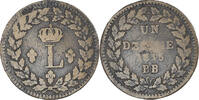France Decime Monnaie, Louis XVIII, Strasbourg, Bronze -