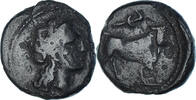 Æ Monnaie, Campania, Neapolis, Bronze, SNG-Cop:494var -