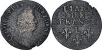 France Liard de France Monnaie, Louis XIV, Date incertaine, Bayonne -