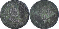 France Double Tournois Monnaie, Henri IV, Paris, Argent, CGKL:222 -