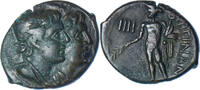 Triens Monnaie, Bruttium, Rhegion, Bronze, HN Italy:2558 -