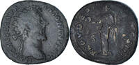 Dupondius Monnaie, Marc Aurèle, Rome, Très rare, Bronze, RIC:816 -
