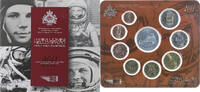 Saint Marin Set 1 ct. - 5 Euro First Men In Space, Coin card.FDC -