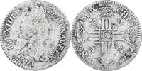 France 1/12 Ecu aux 8 L Monnaie, Louis XIV, Paris, Rare, Argent -