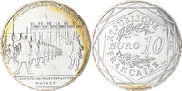 France 10 Euro Pièce d'Histoire - D'Artagnan, Paris, Argent -