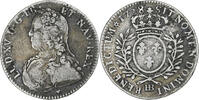 France 1/2 Ecu aux branches d'olivier Louis XV, Strasbourg, Argent -