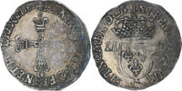 France 1/4 Ecu Henri III, Saint-Lô, Argent, Gadoury:494 -