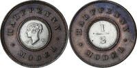 Grande-Bretagne 1/2 Penny Model Victoria, Bimétallique -