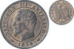 France 1 Centime Napoleon III, Paris, Bronze, Gadoury:86, KM:775.1 -