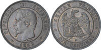 France 10 Centimes Napoleon III, Paris, Bronze, Gadoury:248 -