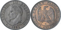 France 2 Centimes Napoleon III, Strasbourg, Bronze, Gadoury:104 -