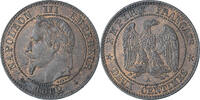 France 2 Centimes Napoleon III, Paris, Bronze, Gadoury:104 -