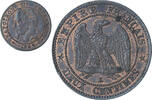 France 2 Centimes Napoleon III, Bordeaux, Bronze, Gadoury:104 -