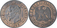 France 2 Centimes Napoleon III, Bordeaux, Bronze, Gadoury:104 -