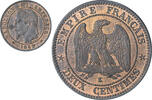 France 2 Centimes Napoleon III, Bordeaux, Bronze, Gadoury:104 -