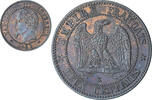France 2 Centimes Napoleon III, Bordeaux, Bronze, Gadoury:104 -