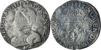 France Teston aux 2 C couronnés Charles IX, Toulouse, Argent -