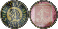 France 10 Centimes Fils JTPF - Lille, Timbre-Monnaie, Aluminium -