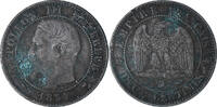 France 2 Centimes Napoleon III, Lyon, petit lion, Bronze -