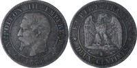 France 2 Centimes Napoleon III, Rouen, Bronze, Gadoury:103 -