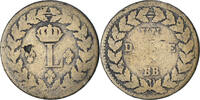 France Decime Louis XVIII, Strasbourg, Bronze, Gadoury:196c -