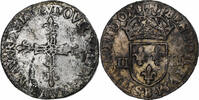 France 1/4 Ecu Louis XIII, Rouen, Argent, Gadoury:27 -
