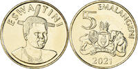 Eswatini 5 Emalangeni Monnaie, ESWATINI., Bronze-Aluminium -