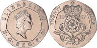Grande-Bretagne 20 Pence Monnaie, Elizabeth II, Cupro-nickel -