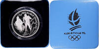 France 100 Francs Monnaie, Ski de Fond, BE, Argent, KM:994 -