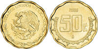 Mexique 50 Centavos Monnaie, Bronze-Aluminium, KM:549 -