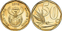 Afrique du Sud 50 Cents Monnaie, Bronze Plated Steel -