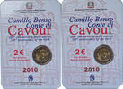 Italie 2 Euro Camillo Benso comte di Cavour, Rome, Special Unc. -