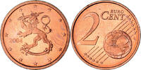 Finlande 2 Euro Cent Vantaa, Cuivre plaqué acier, KM:99 -