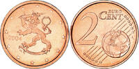 Finlande 2 Euro Cent Vantaa, Cuivre plaqué acier, KM:99 -