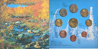 Finlande 1 Cent to 2 Euro euro set - gold panning, Mint of Finland, BU -