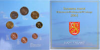 Finlande 1 Cent to 2 Euro euro set, Mint of Finland, BU -