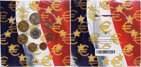 France 1 Cent to 2 Euro euro set, Monnaie de Paris, BU -