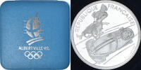 France 100 Francs Monnaie, Alberville 92 be, Argent, KM:981 -